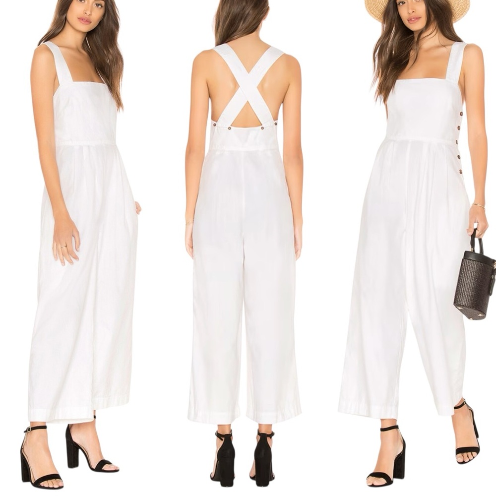 FREE PEOPLE x REVOLVE Fara Wide Leg Side Button Jumpsuit